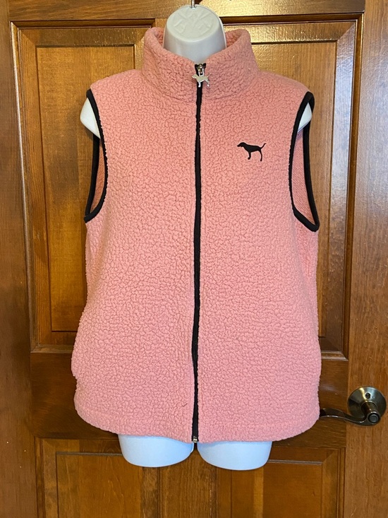 PINK Victoria's Secret Jackets & Blazers - PINK Victoria Secret Sherpa Full Zip Vest Smoky Rose Limited Edition Size Small
